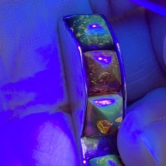 VTG Sterling Baltic Amber Multicolored Bar Brooch - Picture 9 of 15